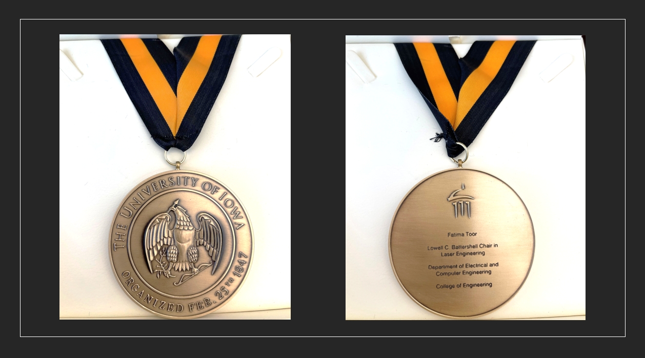 Toor honored with Lowell Battershell Endowed Chair in Laser Engineering